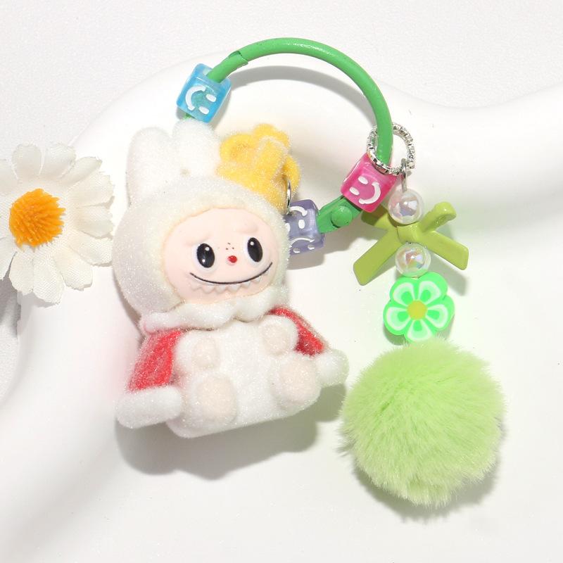 Doll Bag Couple Car Cherry Keychain Decorative Pendant Mobile Phone Chain