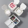 Plastic Storage Box Double Grid Beads Container Useful Cotton Swab Box  Hair Accessories Class