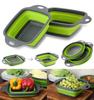 Silicone Folding Drainer Basket Fruit Vegetable Washing Folding Drainer Portable Kitchen Strainer Kitchenware Drain Device