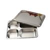 Qianxing 304 Stainless Steel Divided Meal Plate for Kids (2-Pack)