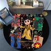 Coraline Round Area Rug,Carpet Rug for Living Room Bedroom Sofa Playroom Decor,Non-slip Floor Mat