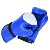 1 Pair PU Leather Boxing Gloves Sanda Punching Sparring Sandbag Training Mitts (Blue)