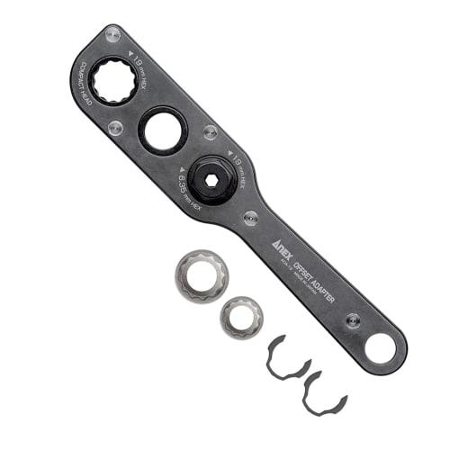 ANEX AOA-19S1 Offset Adapter, 19mm Socket, 2-Piece Set (17/19mm)