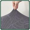 Wingback Chair Cover Gray Velvet Jacquard Patterned Elastic [30-Z3-Sz]
