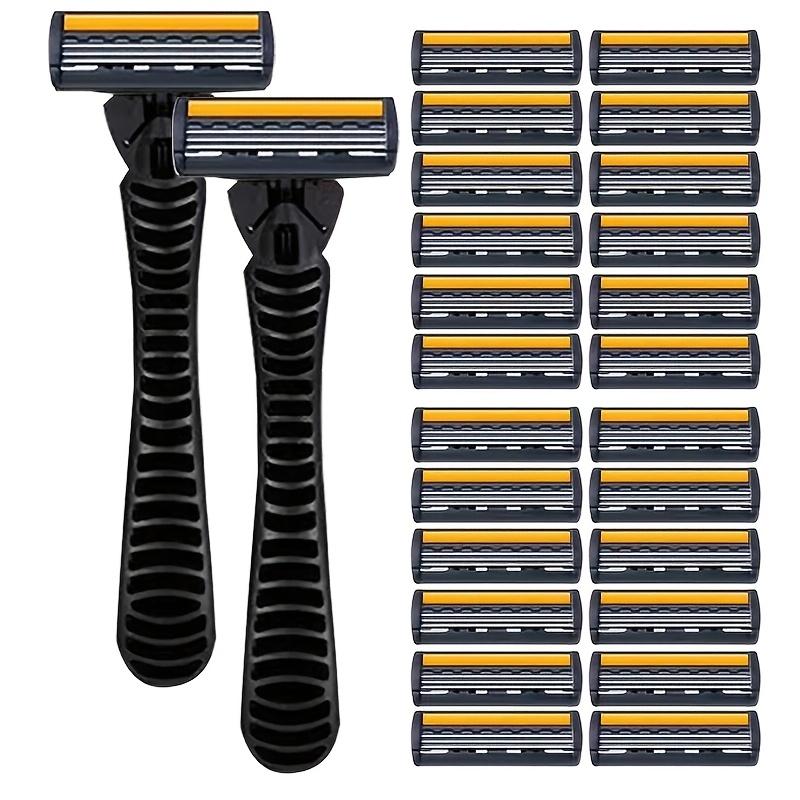 

Безопасные бритвы, Ручные бритвы для бритья, Бритвы с 3-слойными лезвиями, Сменные бритвенные лезвия, Инструменты для ухода за волосами, Традиционные безопасные бритвы 24Blades with 2 Holders