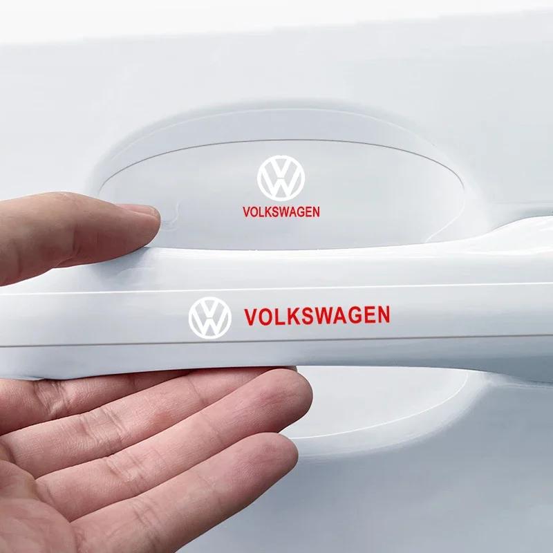 Car Door Handle Protector Stickers Universal Protection Film Car Styling For Volkswagen GOLF Polo VW CADDY PASSAT JETTA