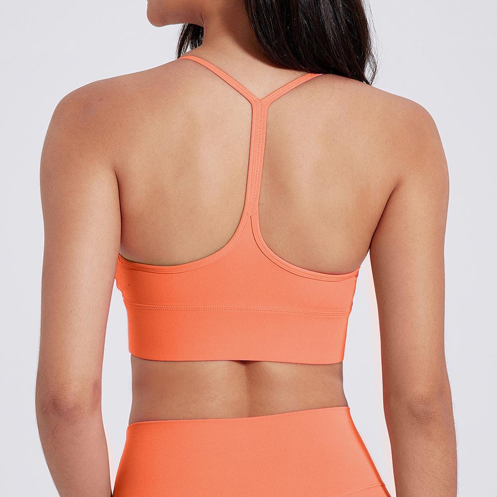 

Nude Feel Y-Back Sports Bra - Quick-Drying, Breathable Athletic Underwear for Outdoor Running/Fitness. 8