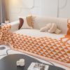 Chenille Sofa Cover Cloth Towel Nordic Geometric Pattern Hair Blanket Sofa Cover Universal Sofa Cushion