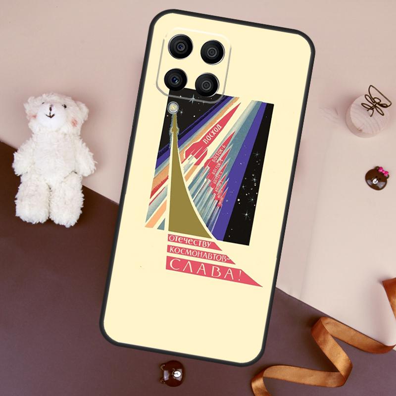 CCCP Soviet Space Propaganda Art Case For Samsung Galaxy M13 M54 M34 M14 M56 M36 M16 M31 M11 M53 M12 M32 M52 M35 M55 M15 M06