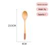 Long-Handled Wooden Spoon Set: Coffee, Honey, Milk Tea Stirrer & Soup Ladle