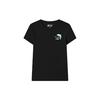 Dolphin Print Crew Neck T-Shirt Women Tops Black F11W128106F-BK