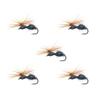 Dry Fly with Barbed Hook Black Parachute Ants Fishing Fliess Aritificial Baits Float Fishing Lures Fishing Accessories