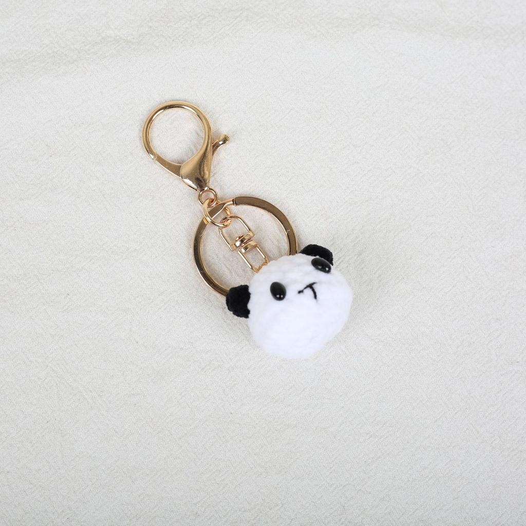 Mini Animal Doll Series Crochet Keychain Knitted Small Rabbit Doll Keyrings Mini Puppy Cute Keychain Custom Accessory