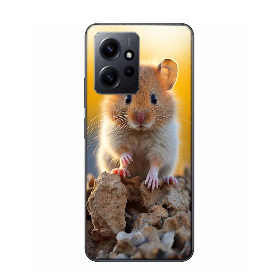 Hamster Portrait Phone Case For Redmi 12 13C 12C 15C 9 10 10C Note 13 Pro Plus 14 15 Pro 9T 9C 9A TPU Soft Cover Clear Cell Case