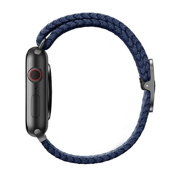Uniq Pasek Aspen Apple Watch 40/38/41Mmseries 1/2/3/4/5/6/7/8/9/Se/Se2 Braided Niebieski/Oxford Blue