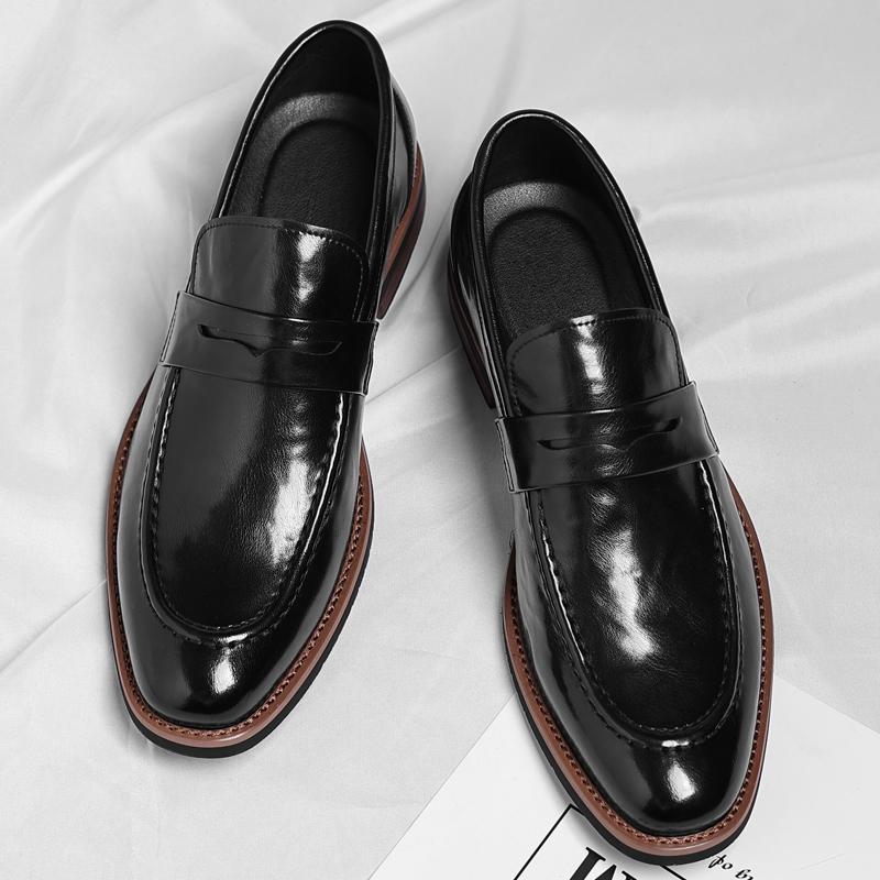 

Роскошный бренд Итальянский стиль Кожаная обувь Мужская Деловая Повседневная Вечеринка Формальная одежда Высококачественные Удобные Социальные Офисные Лоферы 48