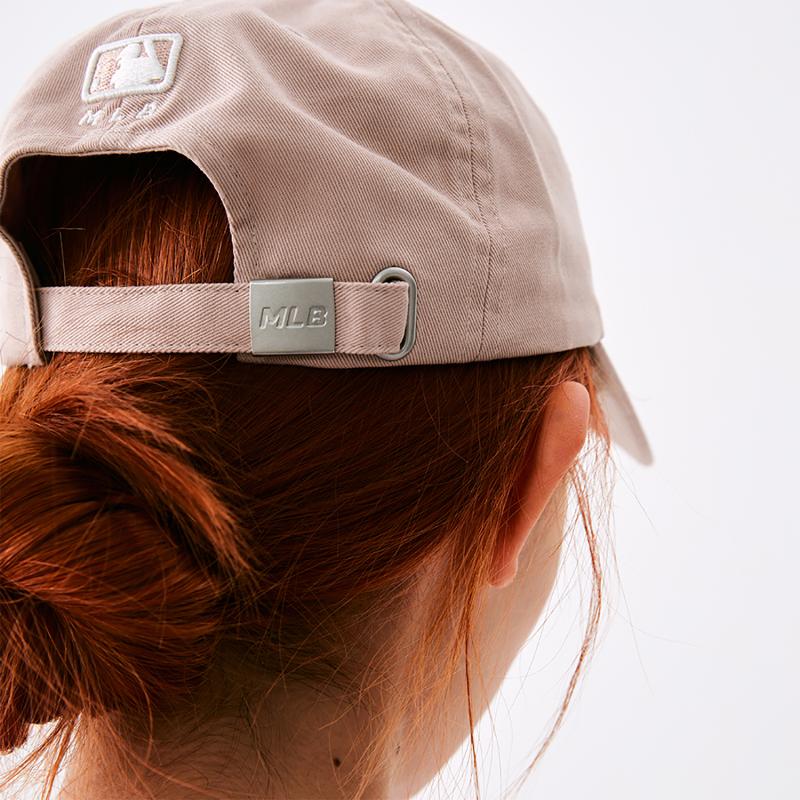 MLB Cotton Baseball Cap For Sun Protection Unisex Pink Fashion 3ACPV015N-45PCL
