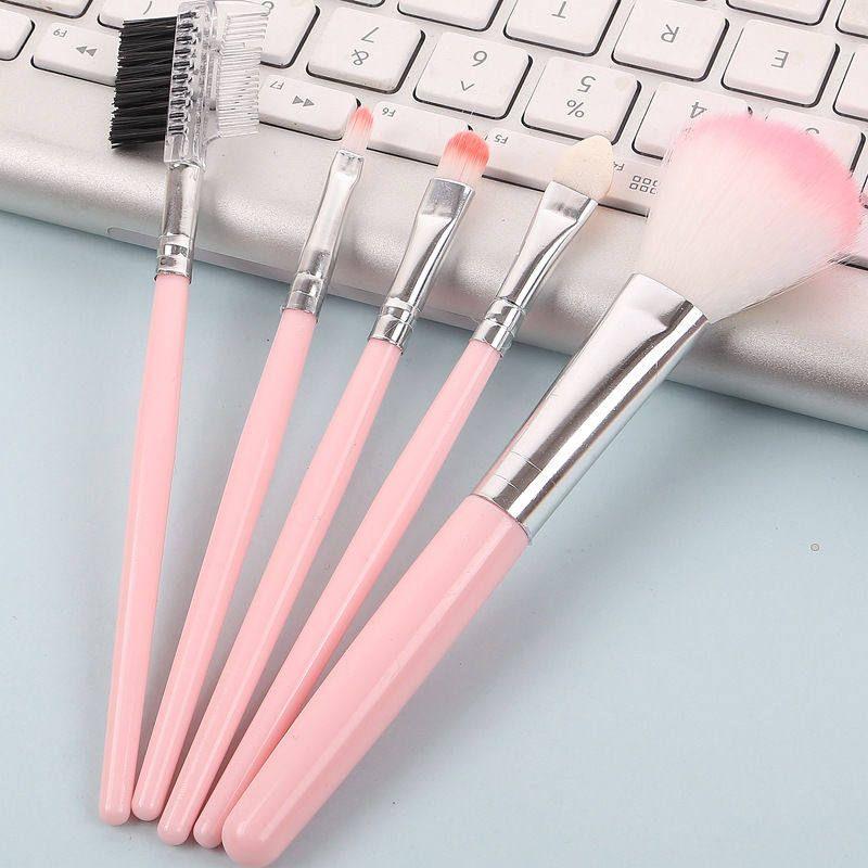 

Authentic Eyeshadow Brush Set, Animal Pony Hair Makeup Brushes, Complete Set of Makeup Tools, Eyebrow Brush, Lip Brush, Nose Shadow Brush Little horse hair 5 Brushes [Bag]