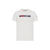 Moncler SS24 Flocked Tennis Logo Crew Neck Short Sleeve T-Shirt Unisex Tops White J10918C00008829HP034