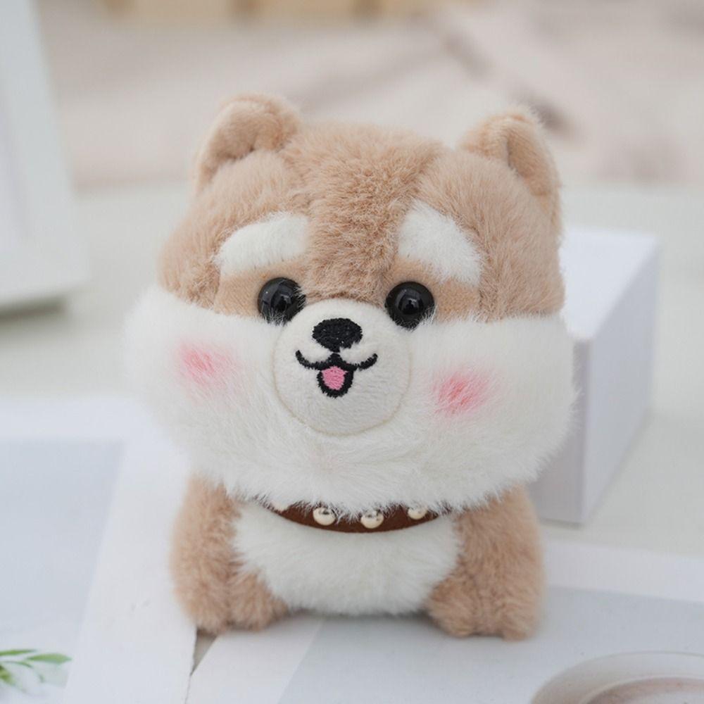 Stuffed Animals Dog Plush Keychain Small Pendant Puppy Pendant Dog Stuffed Doll  Kids Toys