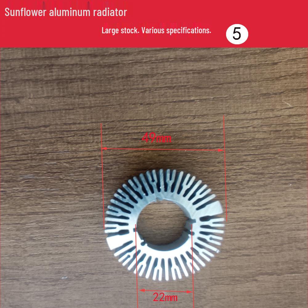 Sunflower Aluminum Alloy Round Heatsink with Irregular Fins for LED COB