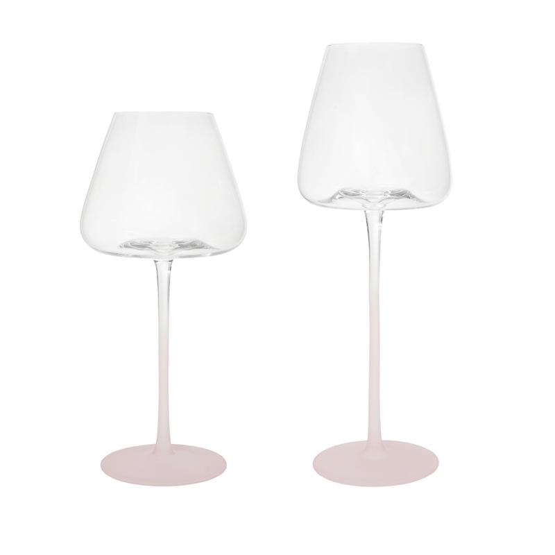 European Style Gradient Burgundy Crystal Goblet Wine Glass