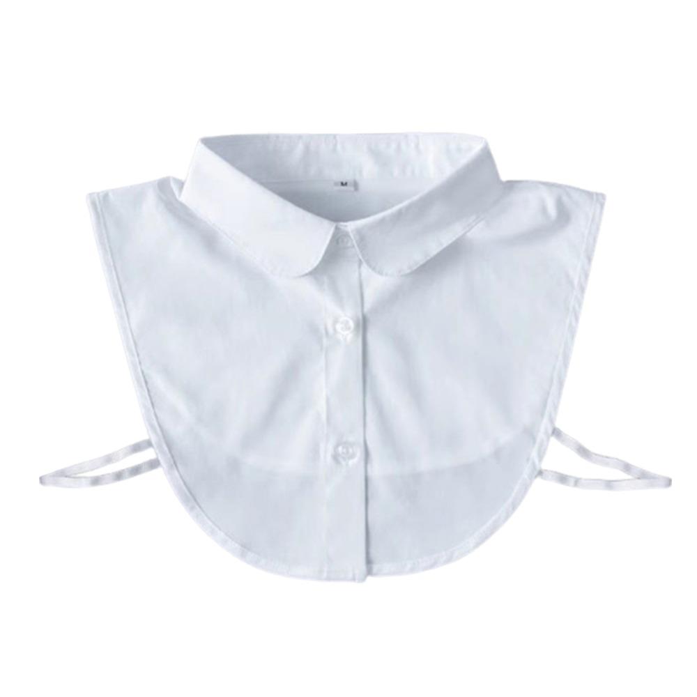 Detachable Fake Collar Round Collar Neckline Fashion False Collar Women Girls белый