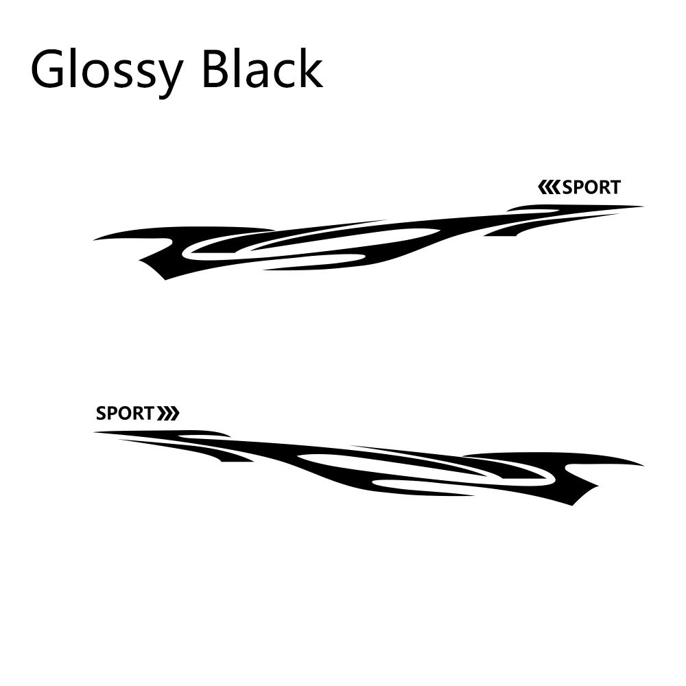 2pcs Car Long Side Sticker All SUV Vinyl For Qashqai Prado CRV Sportage Range Rover Tucson BMW Duster CX-5 Tuning