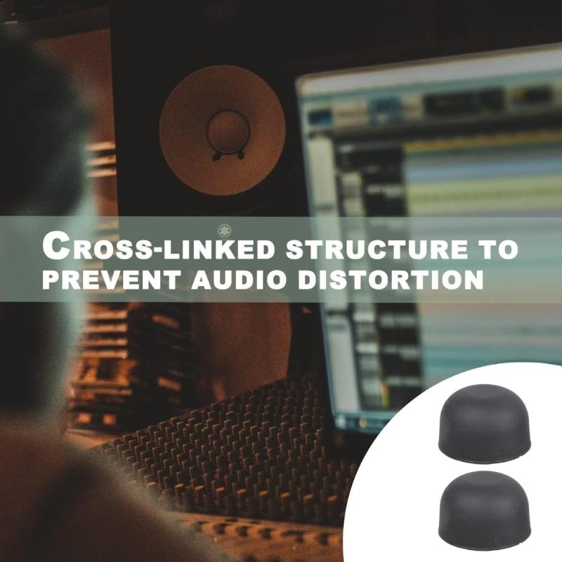 2xSilicone Anti Vibration Speaker Feet Shock Absorption Pad for Sound Equipment Protections Against Scratches Slip