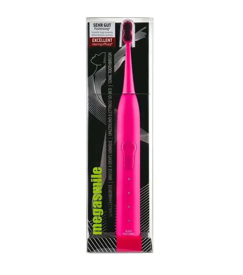 

Звукова гідроактивна зубна щітка Black Whitening II Shocking Pink (рожева) Megasmile