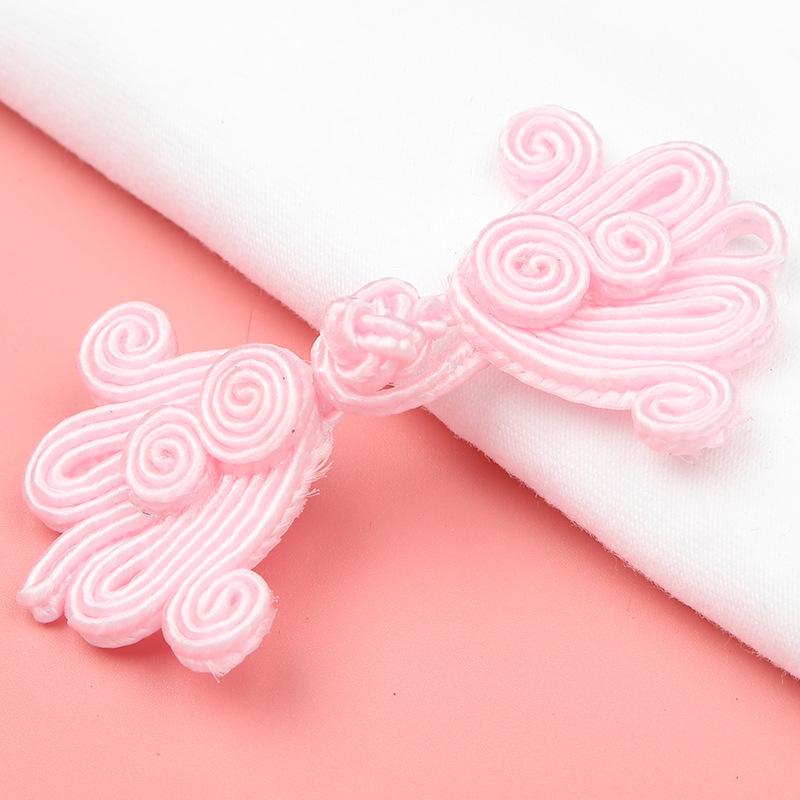 5 Paar bunte perlenbesetzte chinesische Froschverschlussknöpfe Knotenverschluss Nähen Handgefertigt Blume Handwerk DIY Cheongsam Stoffknopf