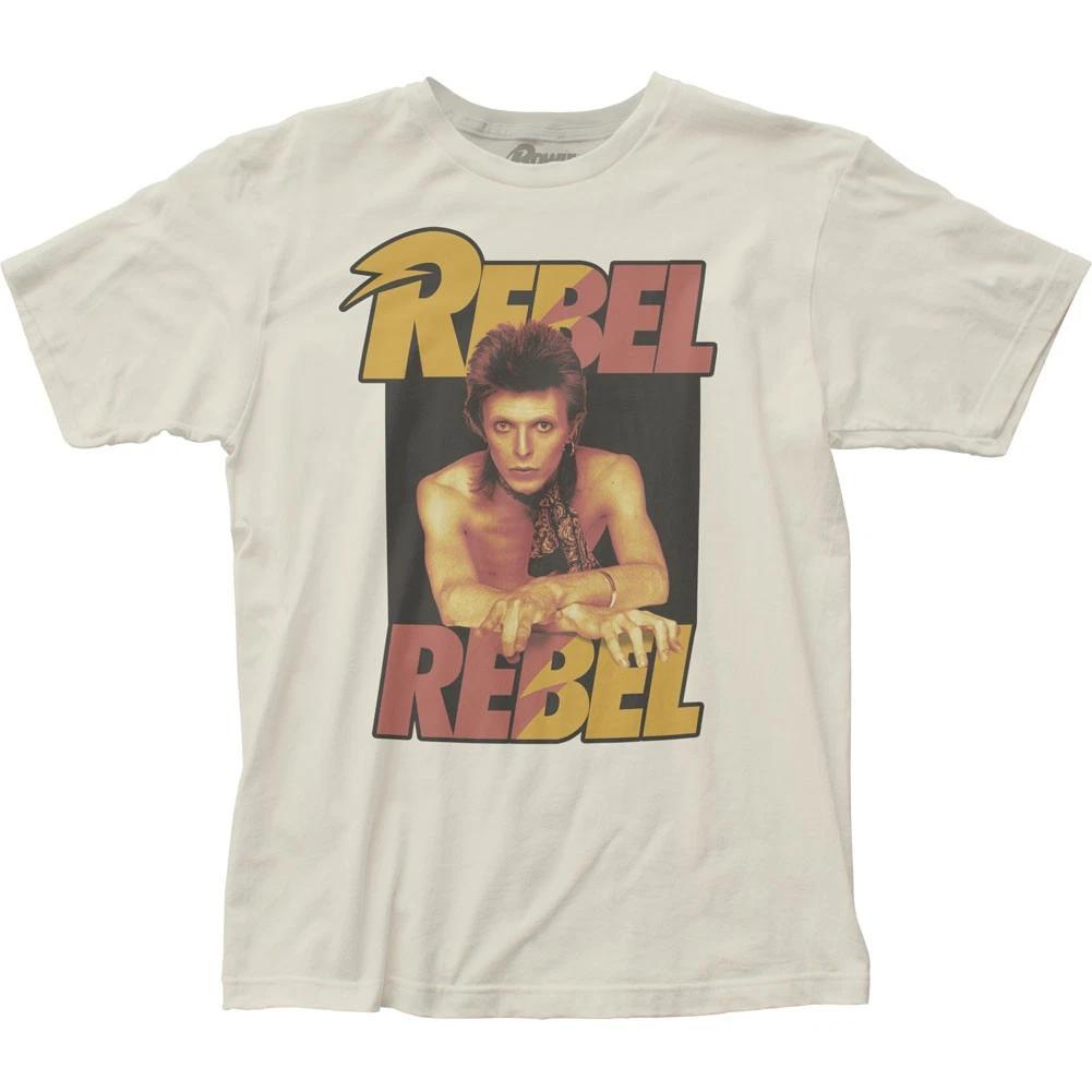 

David Bowie Rebel Rebel Mens T Shirt Music Classic Rock Band Tee New Natural M