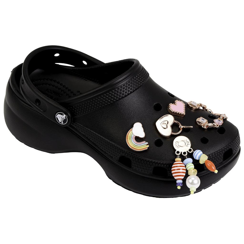Crocs Classic Platform Clog Black Women Sneakers 206750-001