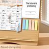 Inspirational Wooden Desk Calendar 2026 with Memo Pad - Customizable Creative Advertising Calendar