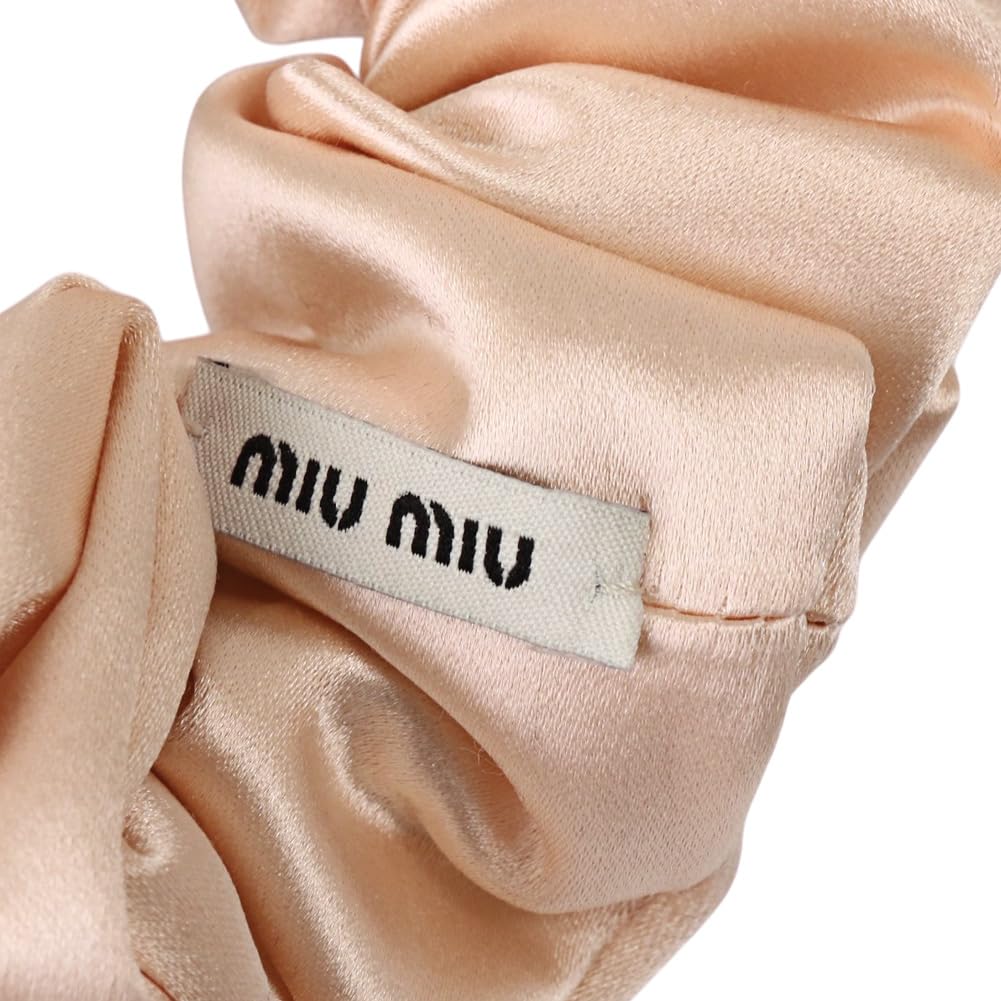 Miu Miu Scrunchie Hair Satin Hair 5IF186 049 F0615 Tie, Accessory, Pink,