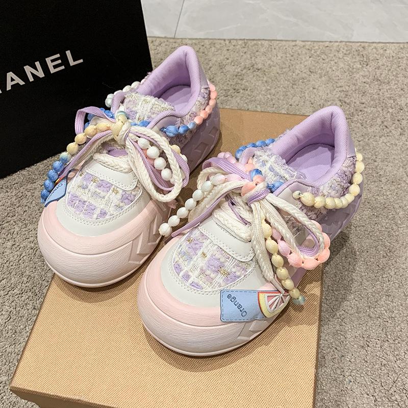 CINESSD Women's Shoes 2024 Spring New Muffin Skirt Casual Board Shoes Women Sneaker Platform Shoes Designer Shoes Cartoon Sweet