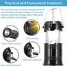 Rechargeable Solar LED Portable Multifunctional Torch Lamp Flame Flashlight Emergency Outdoor Hiking Tent Hanging Camping Light