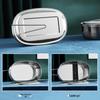 ZISIZ 304 Stainless Steel Rectangular Lunch Box