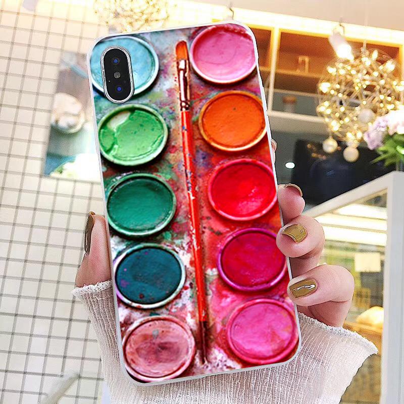 Watercolors Set Paint Palette Painting Box Phone Case For iPhone 17ProMax Air 16 15 14 13 Pro Max 15 16 Pro 15Plus