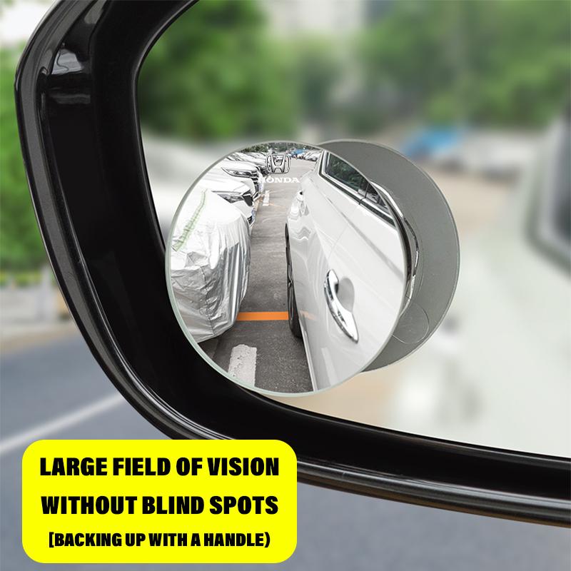 2Pcs 360 Degree Car Blind Spot Rear View Mirror Wide Angle Adjustable For Honda Fit Mugen Insight Type S R VTEC DOHC Modulo Vezel Legend RR Si