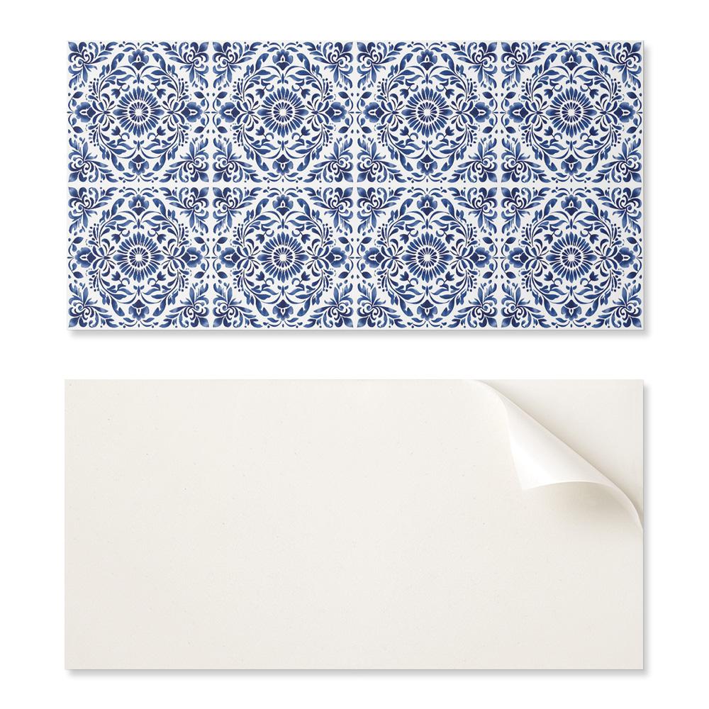 Vinyl Panel With A Motif For Easy Wall Transformation 120x60 cm Floral Pattern With Ornaments