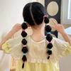 50 Stück/Los Bonbonfarbe Kinder Einfache Elastische Haarbänder Baby Mädchen Scrunchie Gummibänder Süße Kinder Haarschmuck