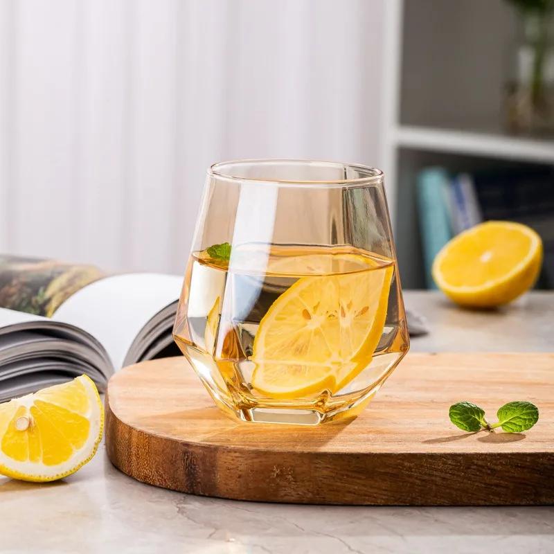 Hexagonal Edge Wine Glasses for Red or White Wine Transparent Cocktail Cup Party Bar Club Champagne Glasses Drinking Tools