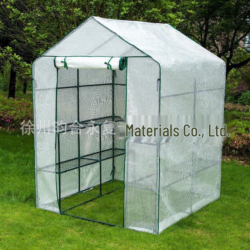Complete Greenhouse Cover Set: Green Mesh & Transparent PVC Covers for Garden Accessories