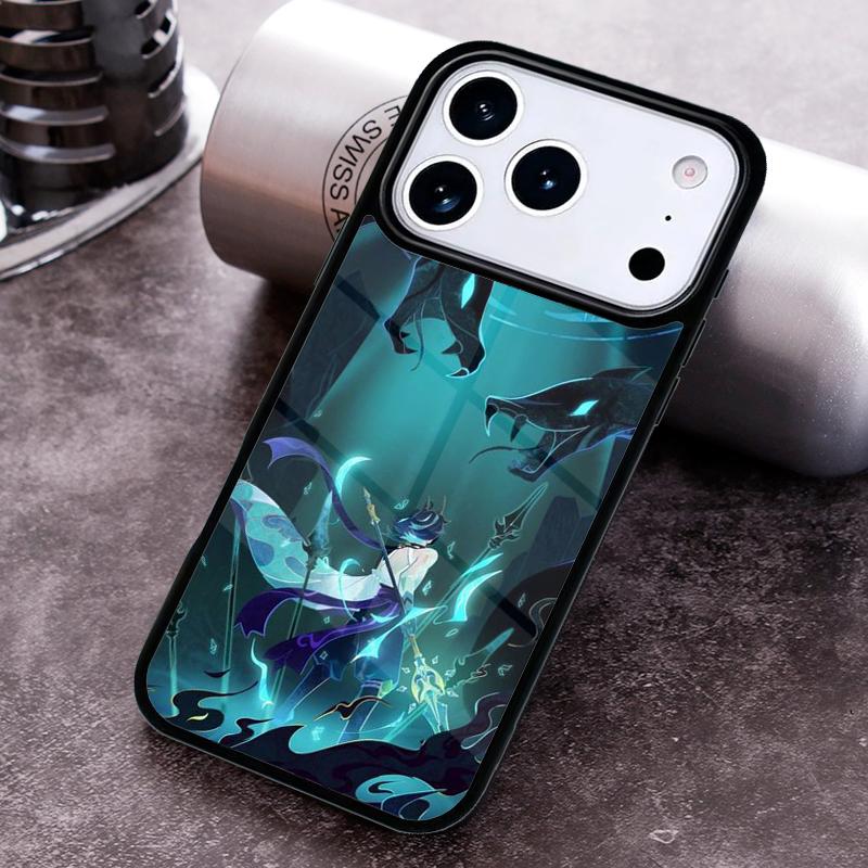 Genshin Impact Xiao soft Phone Case for iPhone 17 16 15 Pro Max Air 14 13 12 11 Plus Shockproof Cover