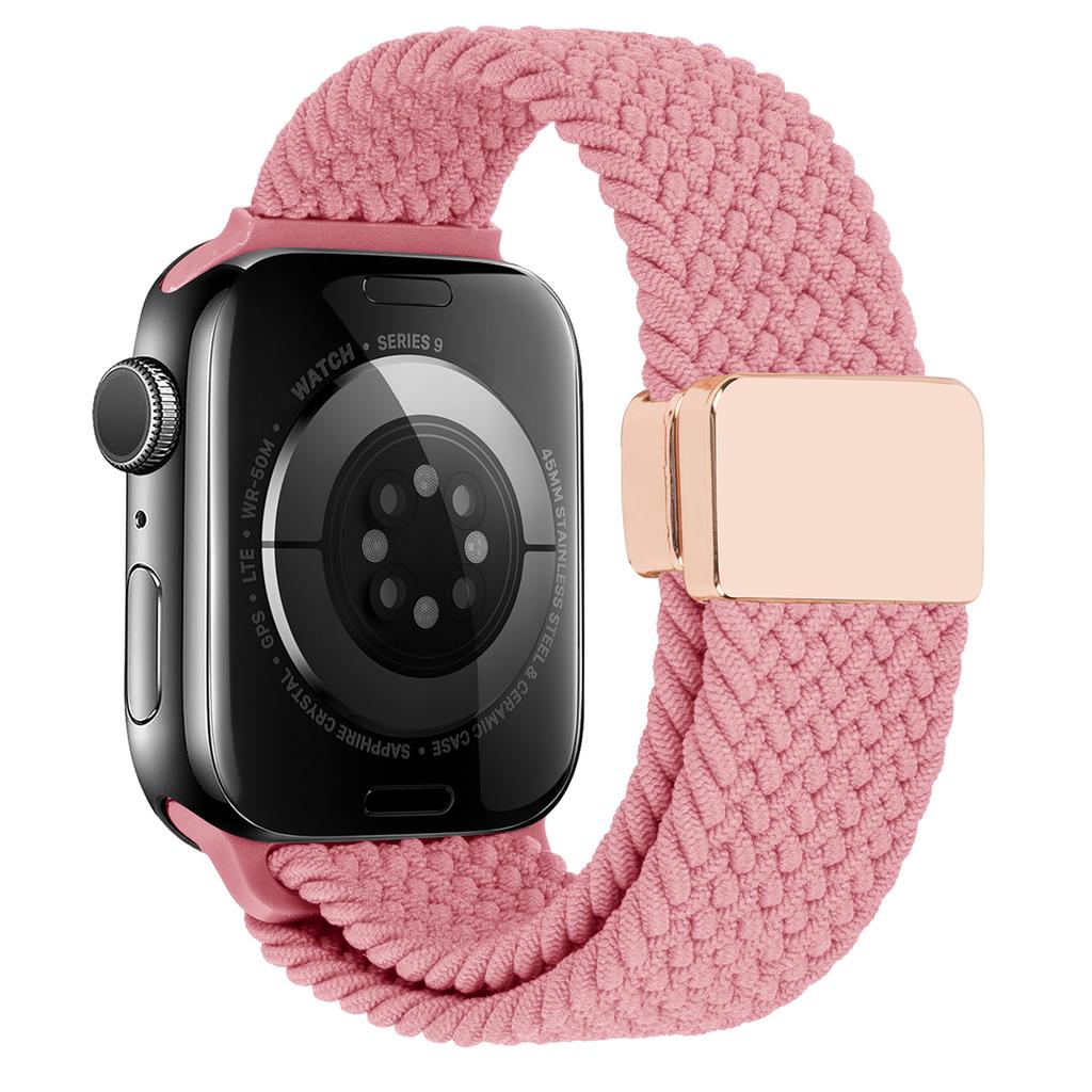 Watch Band For Apple Watch Series 10 Ultra 9 8 7 SE 6 5 4 3 2 1 46mm 49mm 45mm 44mm 42mm , Magnetic Clasp Nylon Adjustable Strap