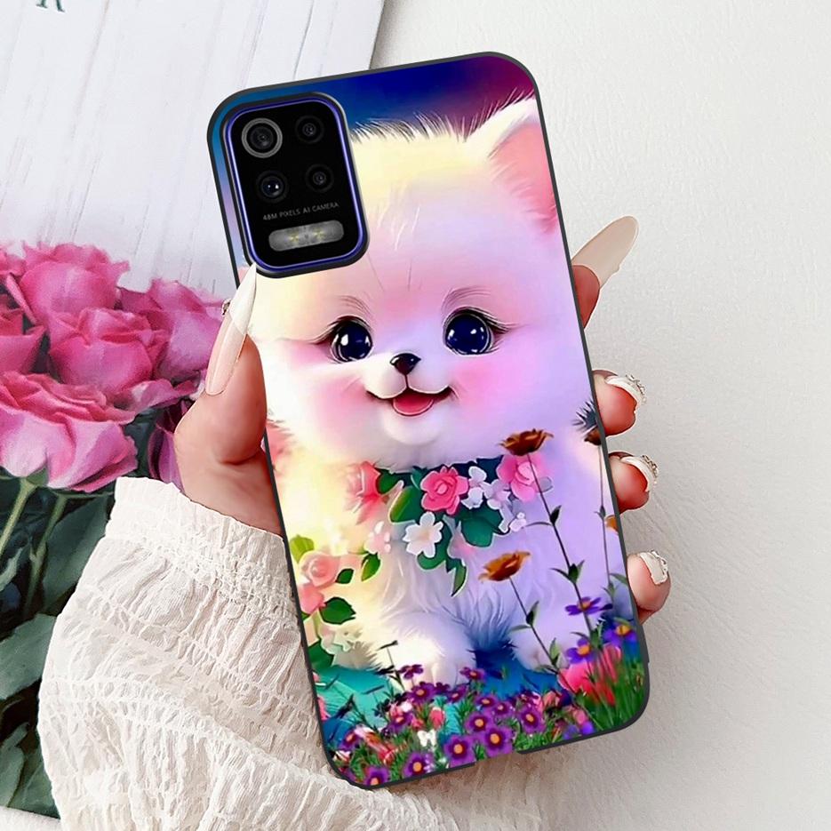 For LG K52 K62 2020 Case LM-K520 LM-K525 Stylish Love Heart Painted Cover Soft TPU Phone Case For LG K62 K 52 LGK52 LGK62 Fundas