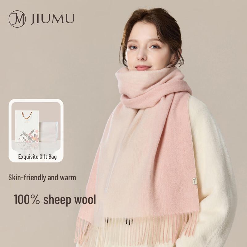 JIUMU Women's Pure Wool Scarf & Shawl
