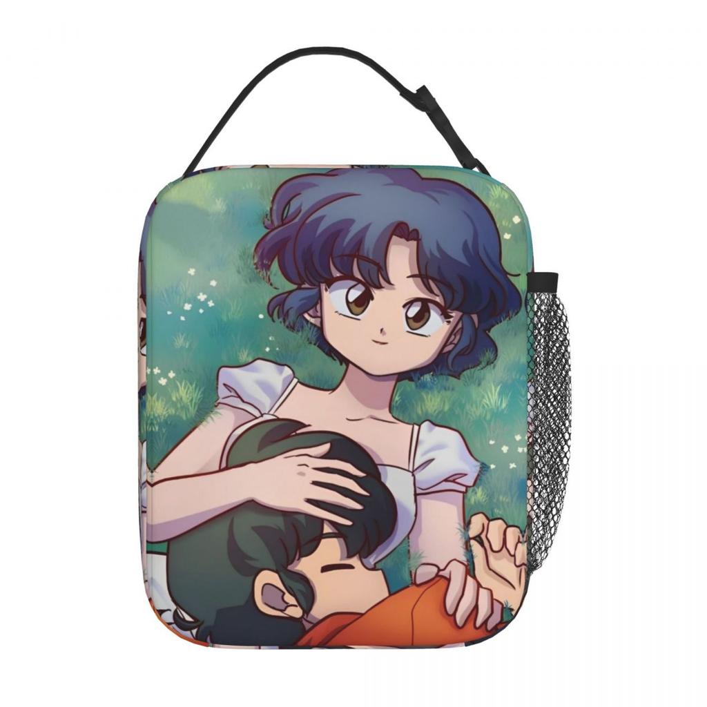 Ranma Insulated Lunch Bag Large Adventure Martial Comedy Meal Container Thermal Bag Tote Lunch Box Office Food Handbags