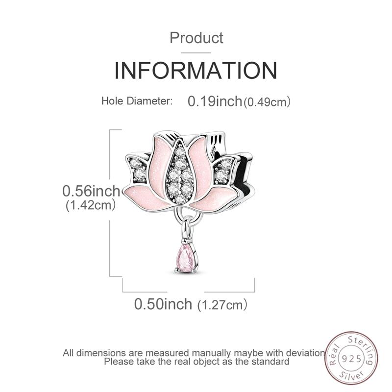 Charm Beads Flowers Copper Pendant 3Mm Diy Party Christmas Fine Jewelry Making Gift